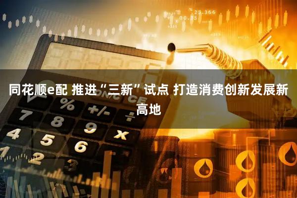 同花顺e配 推进“三新”试点 打造消费创新发展新高地